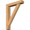 Ekena Millwork Traditional Block Smooth Bracket w/ Offset Brace, Western Red Cedar, 5 1/2"W x 28"D x 36"H BKT0604X28X36TRA05SWR - alternate 1